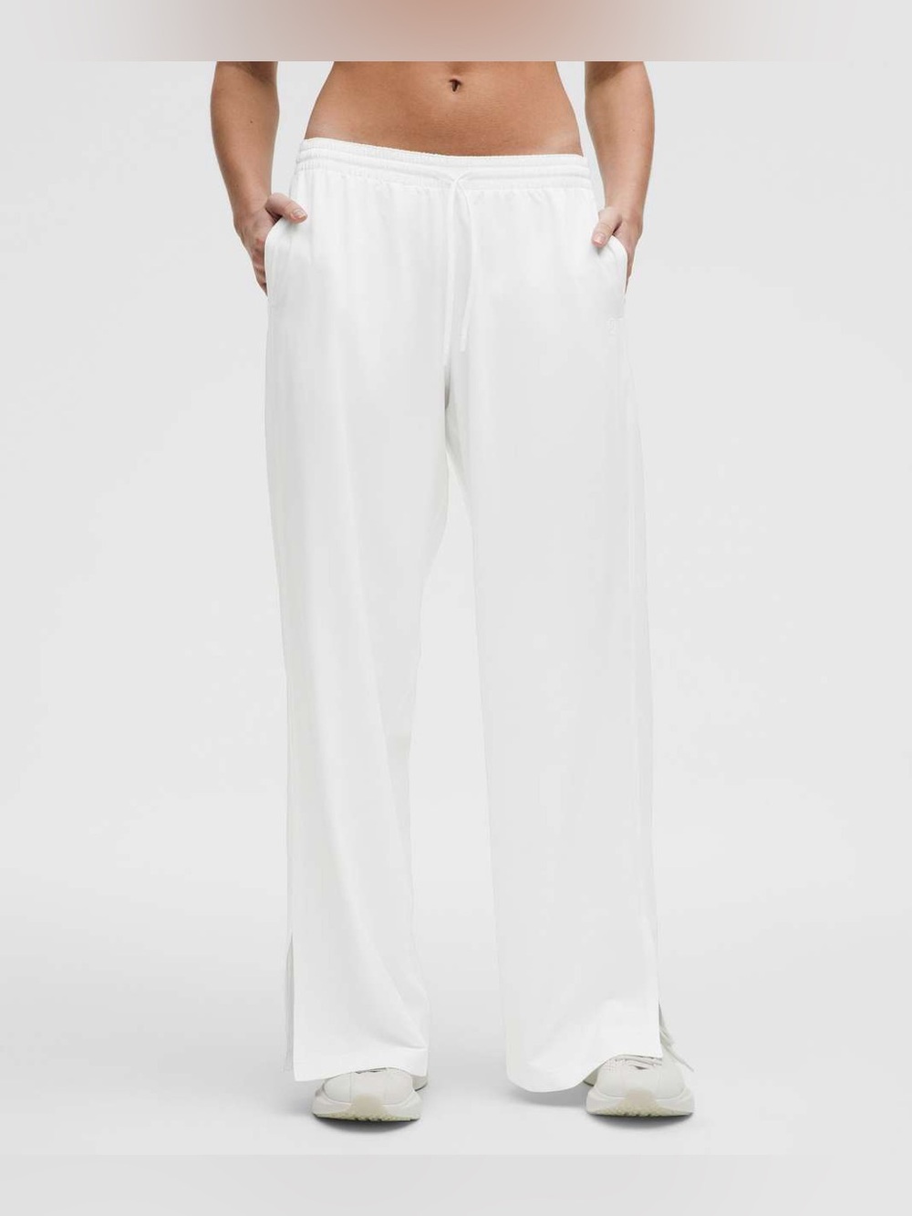 Lululemon Court Rival Wide Leg Track Pant Regular White size 10 - Picture 2 of 16